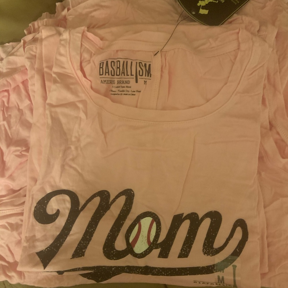 4 Med Pink Ladies/girls Baseball tank tops